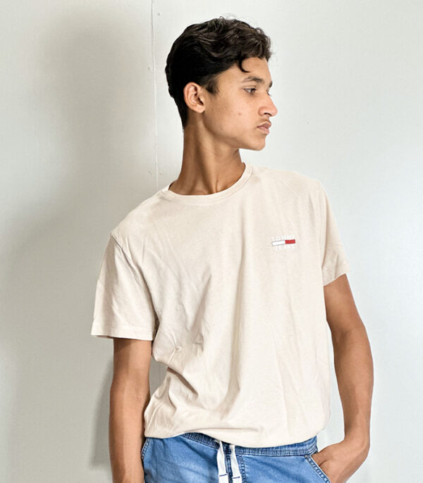 Tommy Hilfiger Beige Cotton Solid Men Medium - Image 3