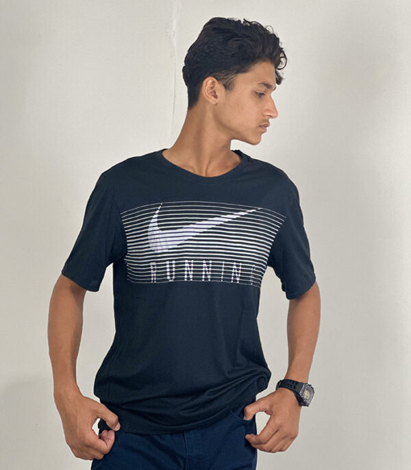 Nike Dry Fit UV Running Medium T-Shirt - Image 4