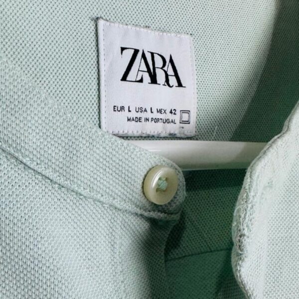 Zara Cotton Mandarin Collar Large Shirt