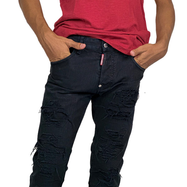 DSQUARED2 Black Color Man's Jeans Medium