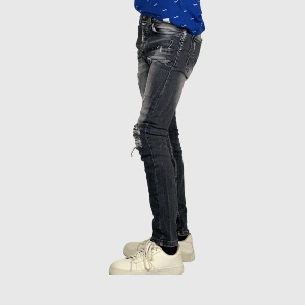 Blvck Icon2 Damage Black Grey Jean Pant Size Waist: 30-32 - Image 3
