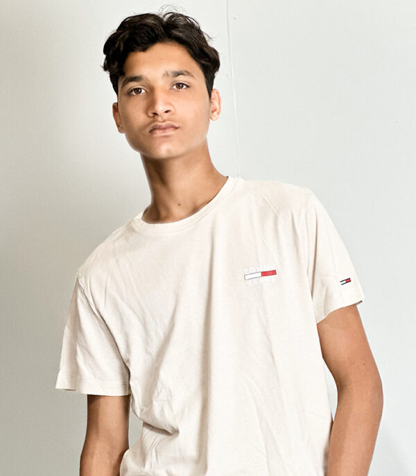 Tommy Hilfiger Beige Cotton Solid Men Medium