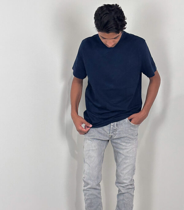 Asos Navy Blue Basic T-Shirt - Image 3