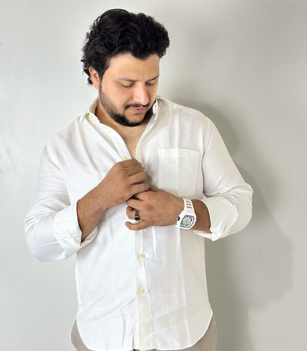 Next Signature White Slim Fit Long Sleeve XL Shirt - Image 4