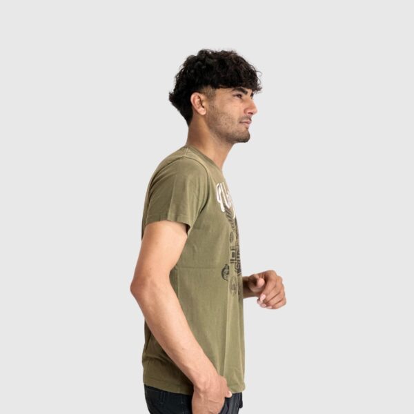 Diesel Olive Green Large T Shirt - Image 2