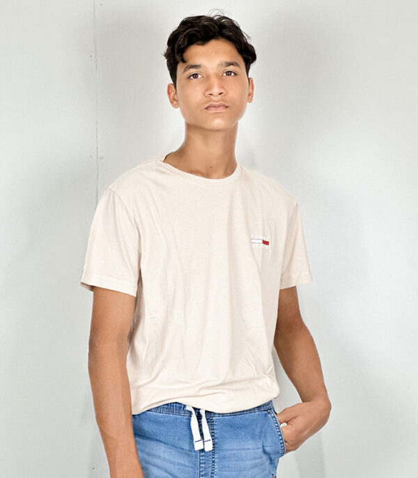 Tommy Hilfiger Beige Cotton Solid Men Medium - Image 2