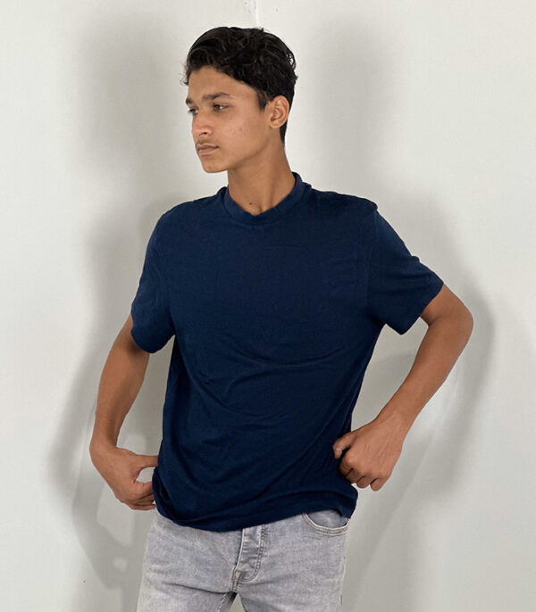 Asos Navy Blue Basic T-Shirt - Image 2