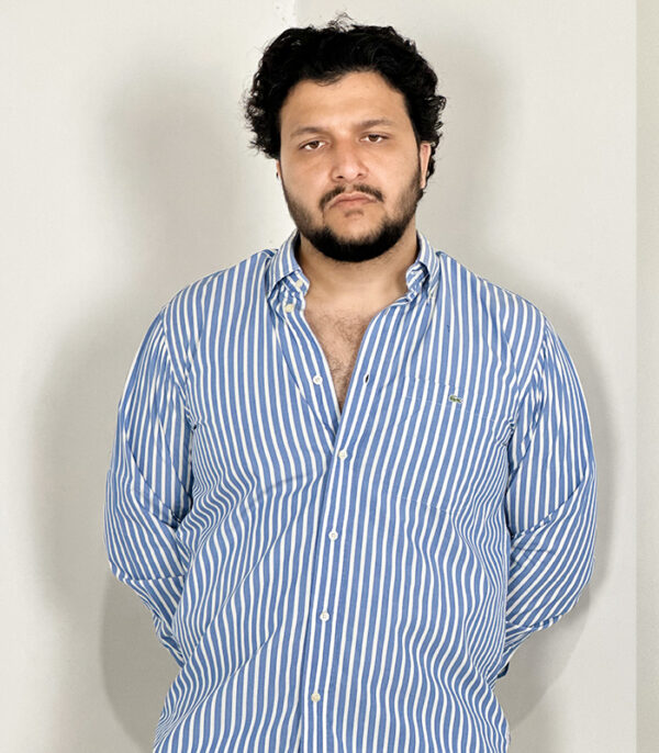 Lacoste Men's Full Sleeve Button-Up Blue & White Strip XL Shirt - Image 3