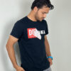 Diesel Men's Double Logo Short Sleeve Large T-Shirt