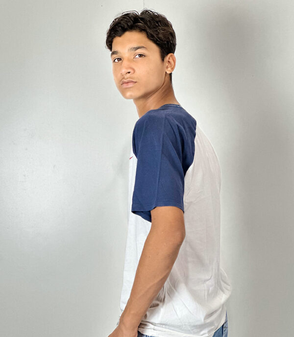 Nike - The Nike Tee White Colourblock Cotton Medium - Image 2