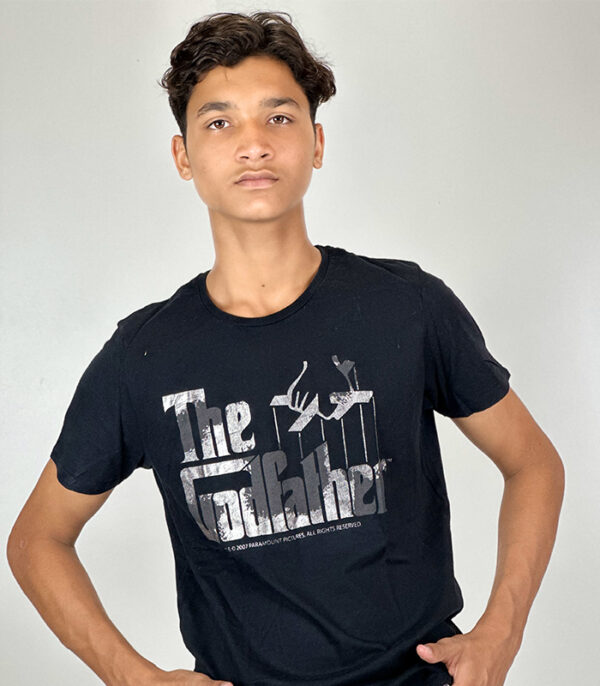 Zara Man The God Father Black T- Shirt Medium - Image 3